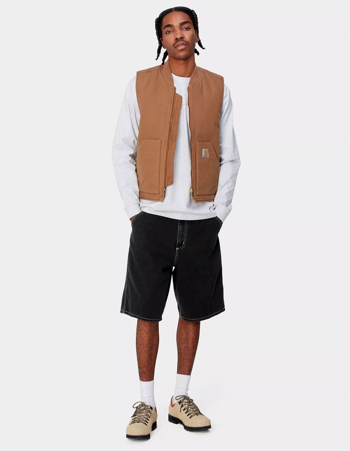 Bermuda CARHARTT WIP SIMPLE - Black Heavy Stone