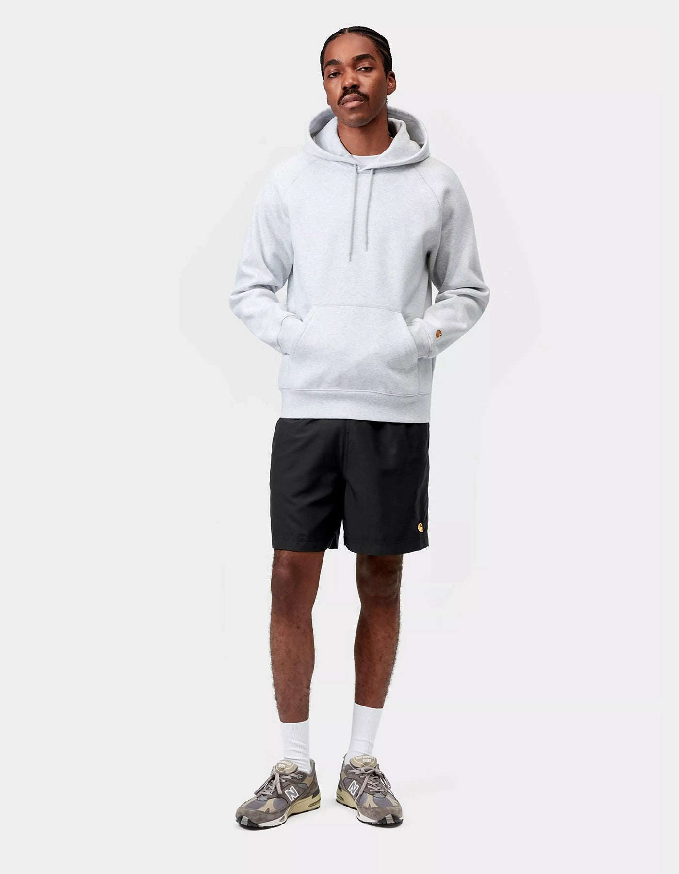 Bañador CARHARTT WIP CHASE - Black / Gold