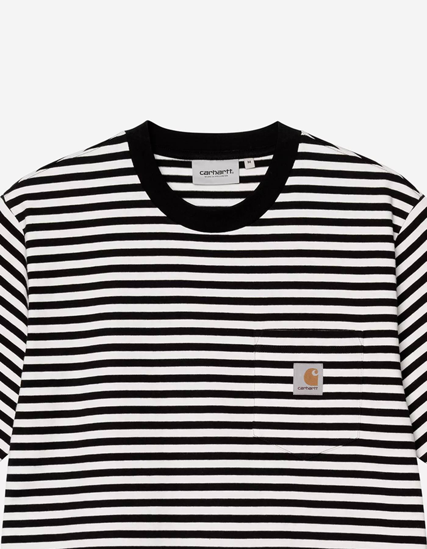 Camiseta CARHARTT WIP EZRA POCKET - Black / Wax
