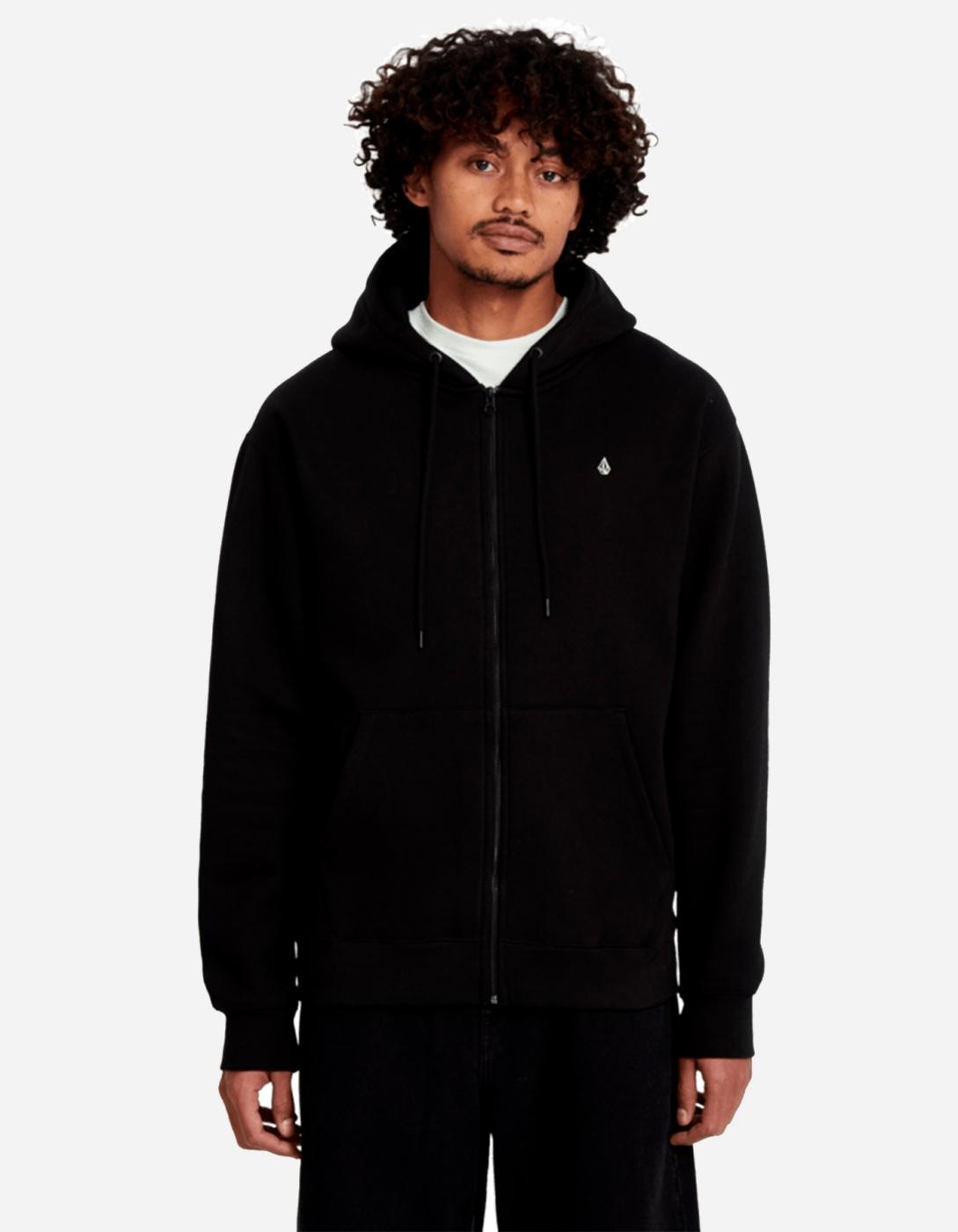 Sudadera Cap. Abierta SINGLE STONE - Black