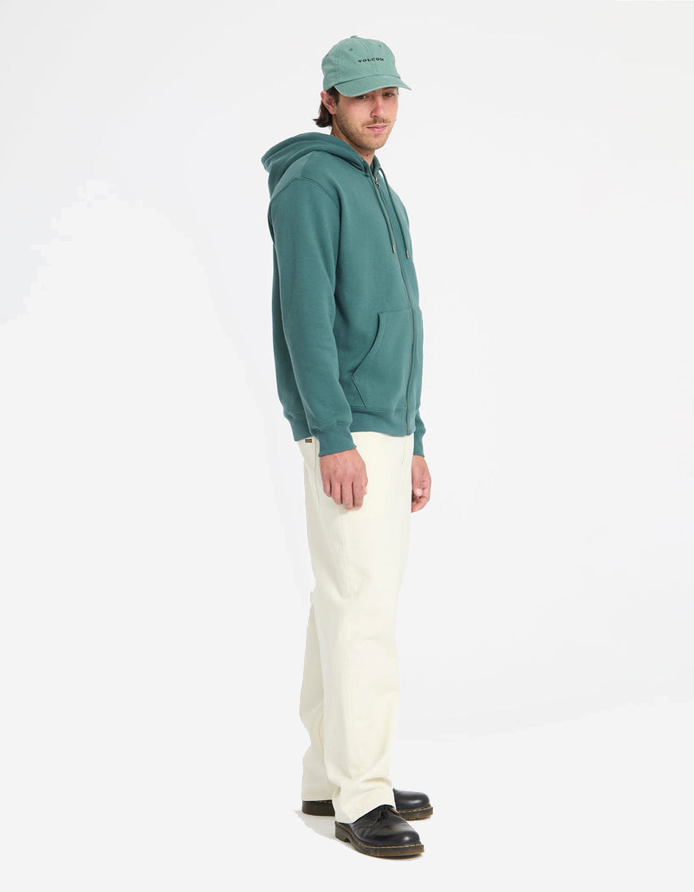 Sudadera Cap. Abierta SINGLE STONE - Rifle Green