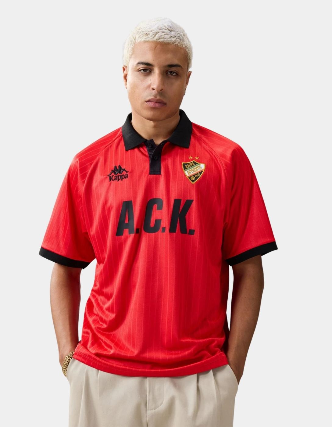 Polo KAPPA AUTHENTIC SLOAN - Red Md Coral/Black