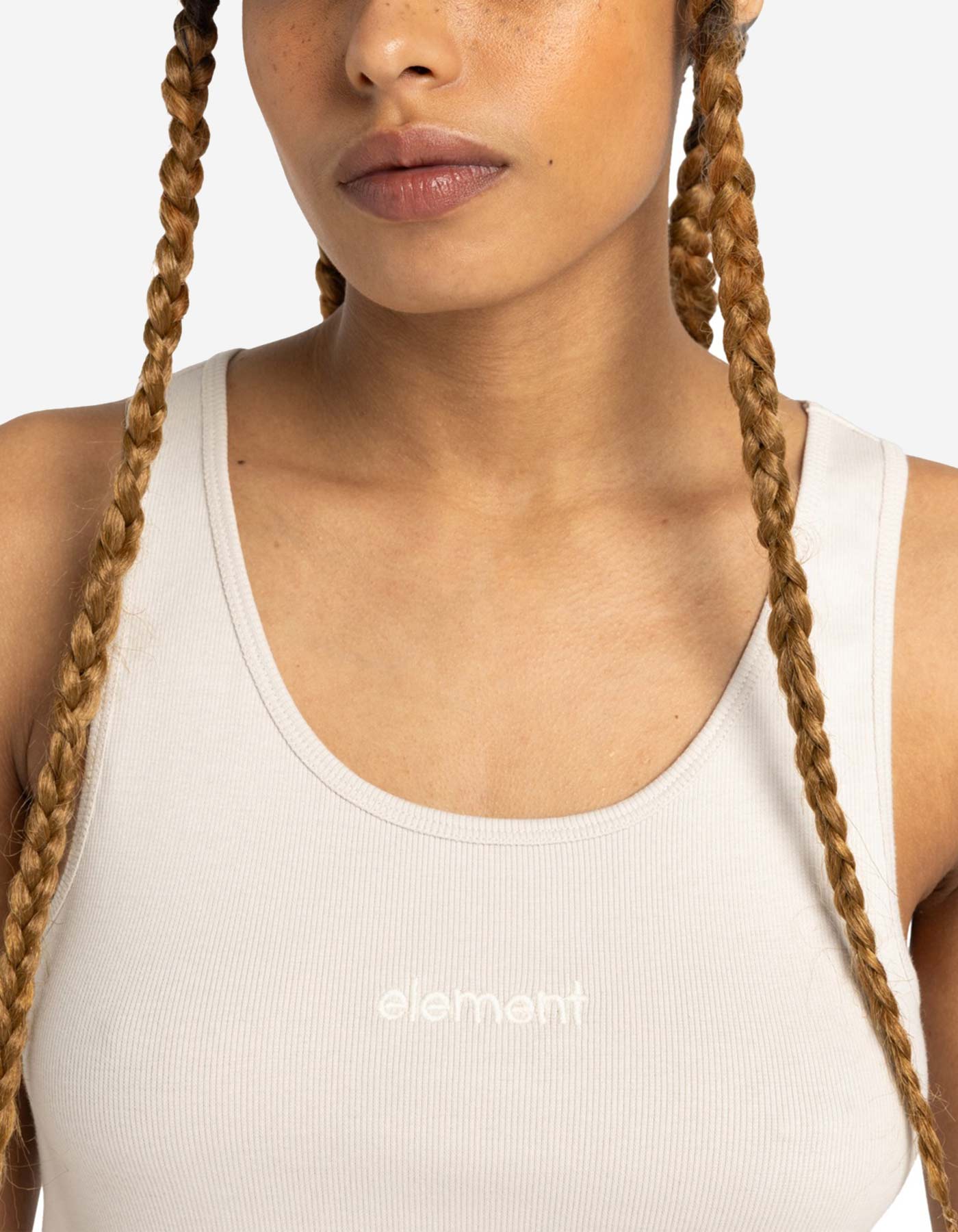 Camiseta ELEMENT LOWCASE CROP - Crystal Gray