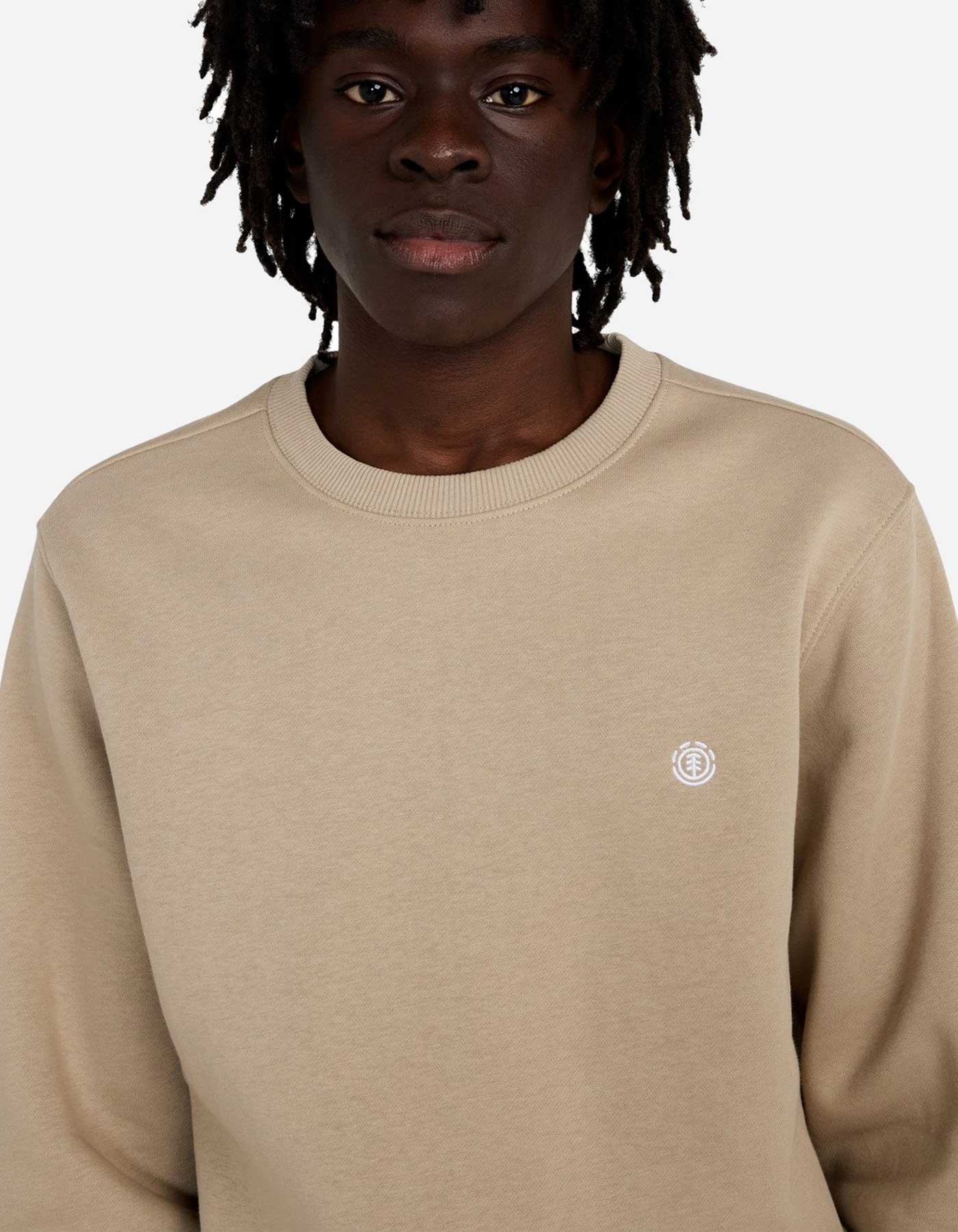 Sudadera Crew ELEMENT ICON EMBROIDERY - Aluminum