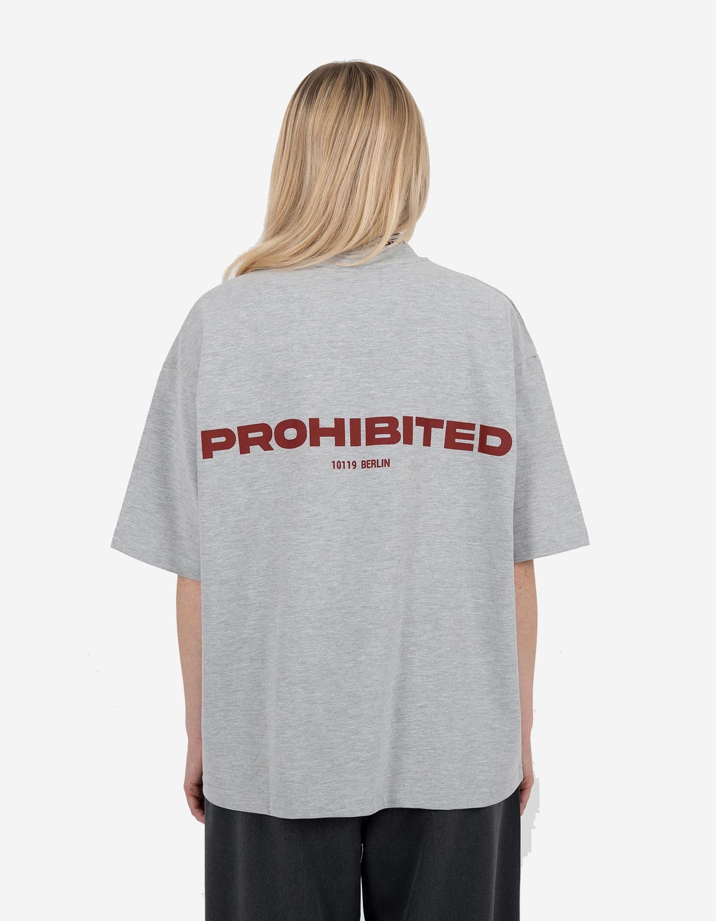 Camiseta PROHIBITED 10119 - Grey Melange