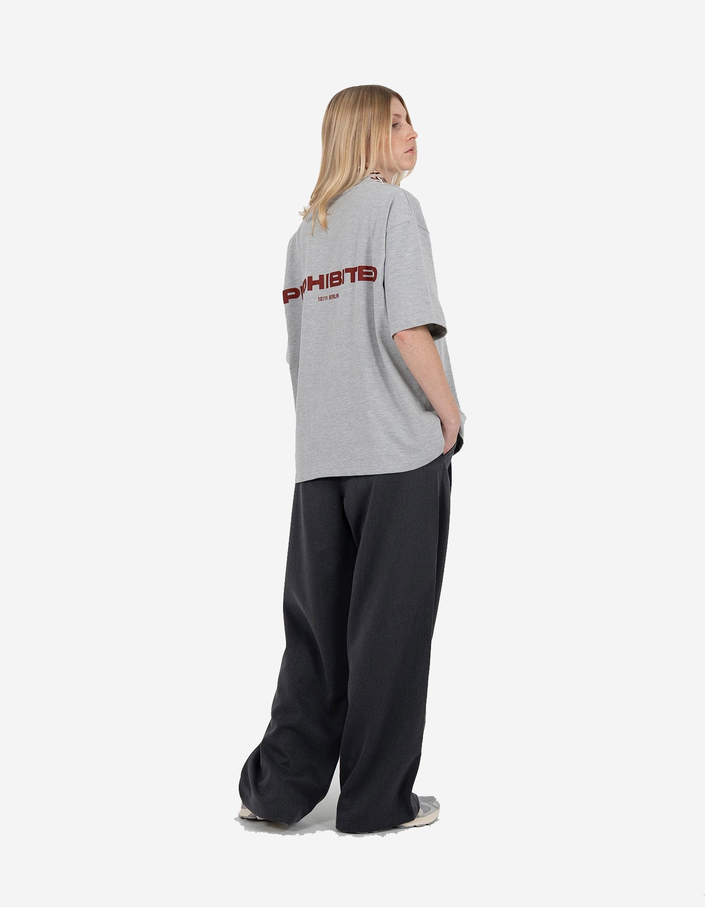 Camiseta PROHIBITED 10119 - Grey Melange