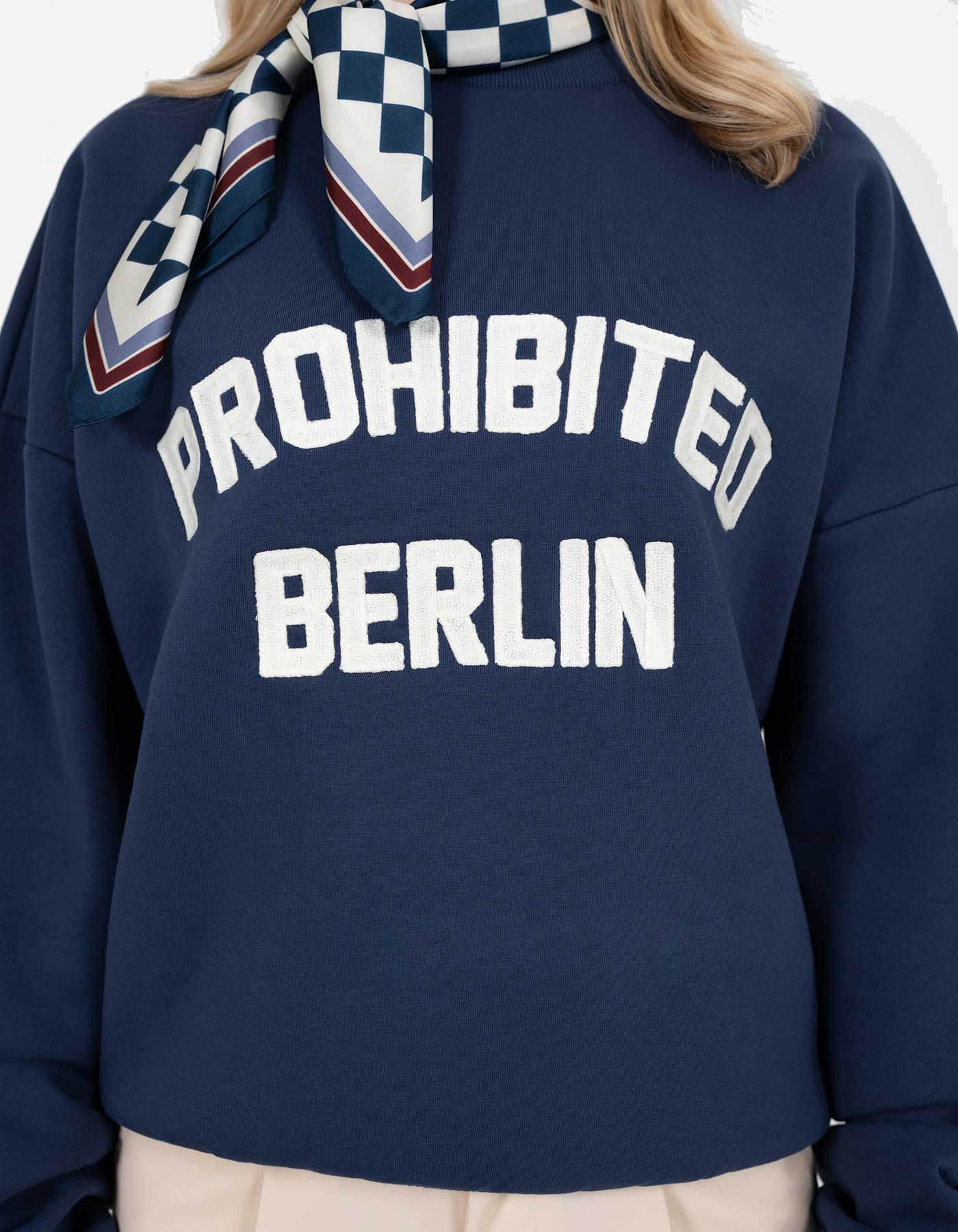 Sudadera Crew PROHIBITED BERLIN - Blue
