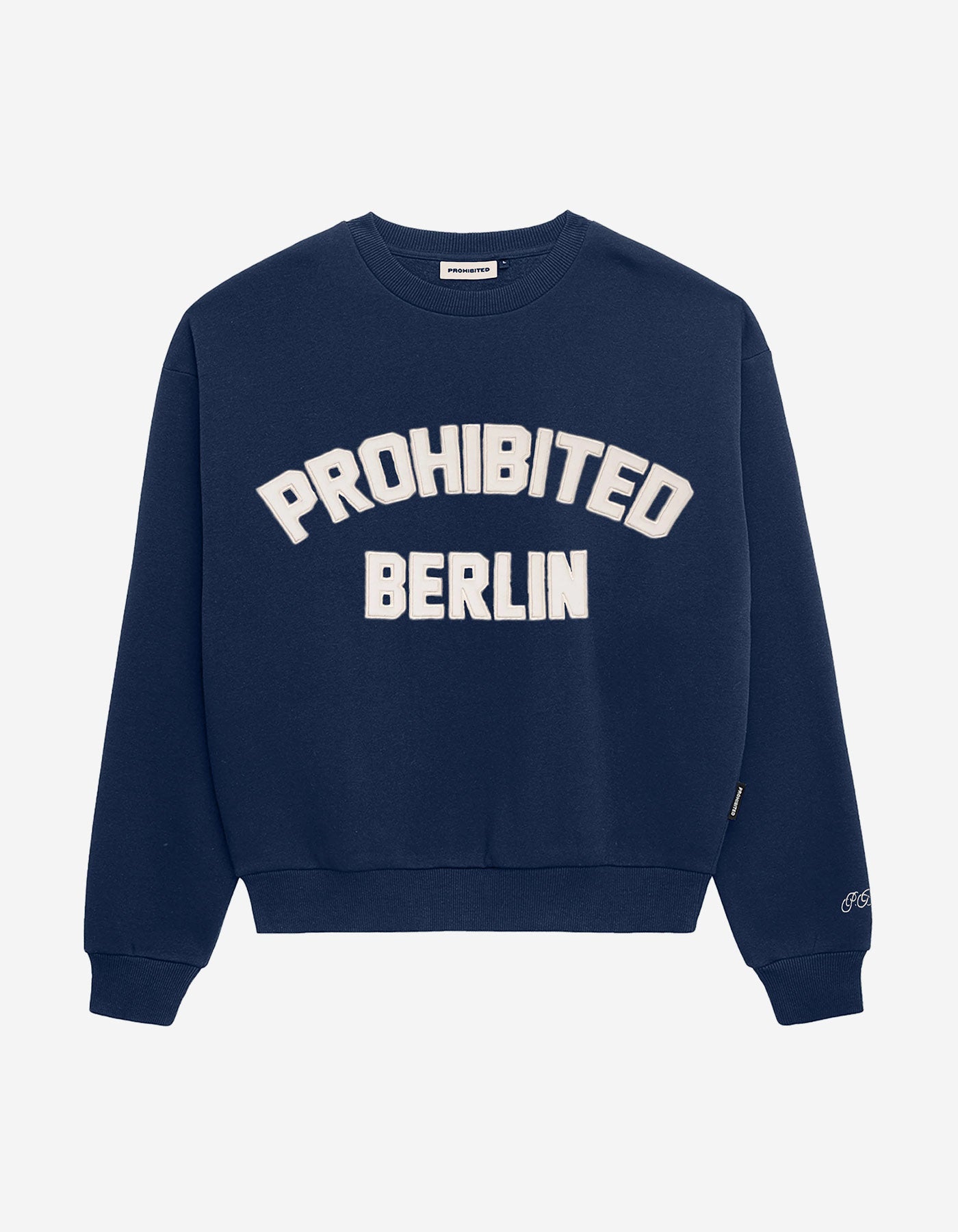 Sudadera Crew PROHIBITED BERLIN - Blue