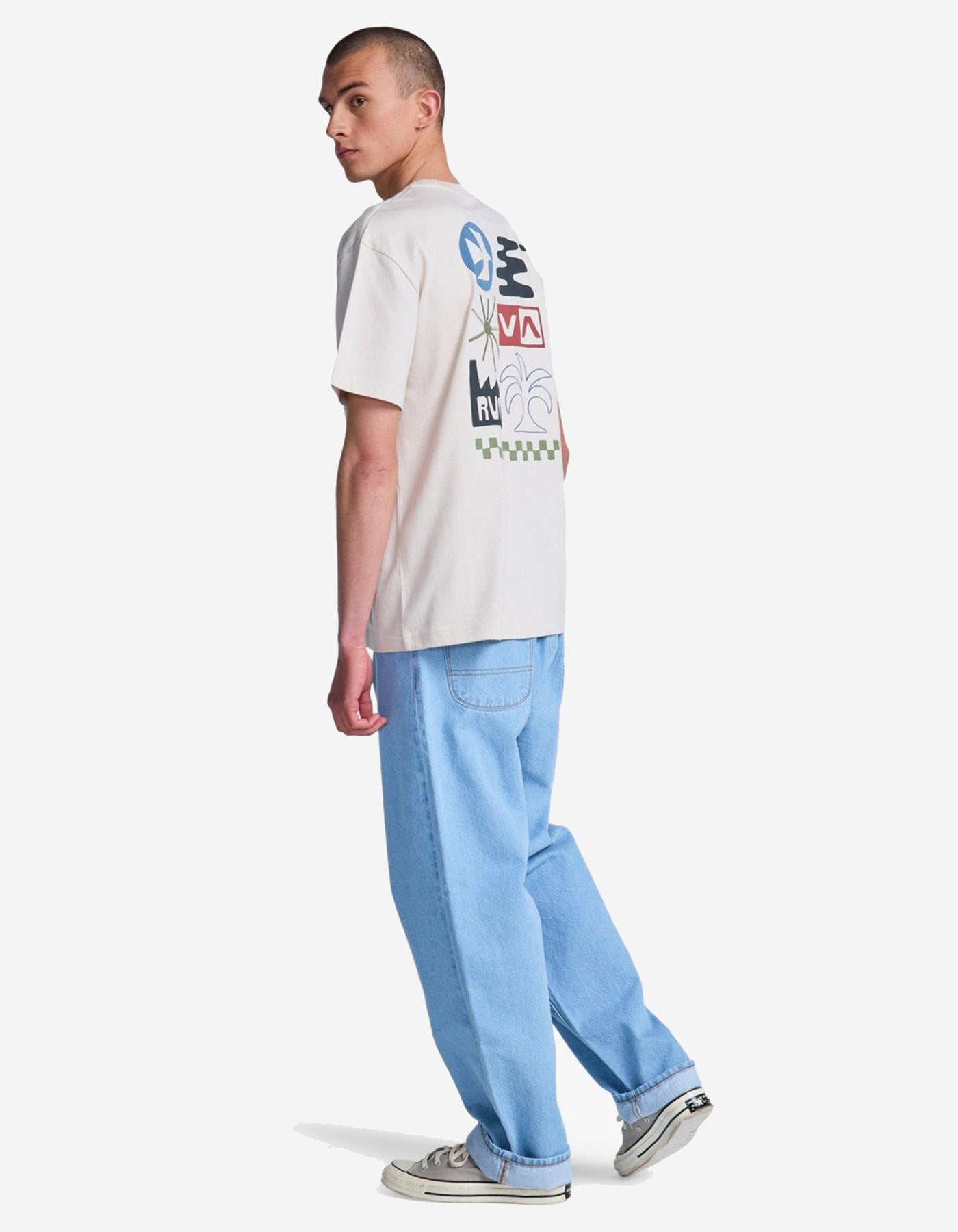 Camiseta RVCA MIRAGE - Moonbeam