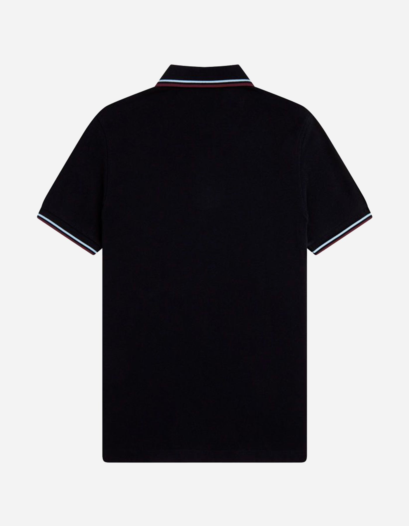 Polo FRED PERRY M3600 - Black/Ball Boy Blue/Oxblood