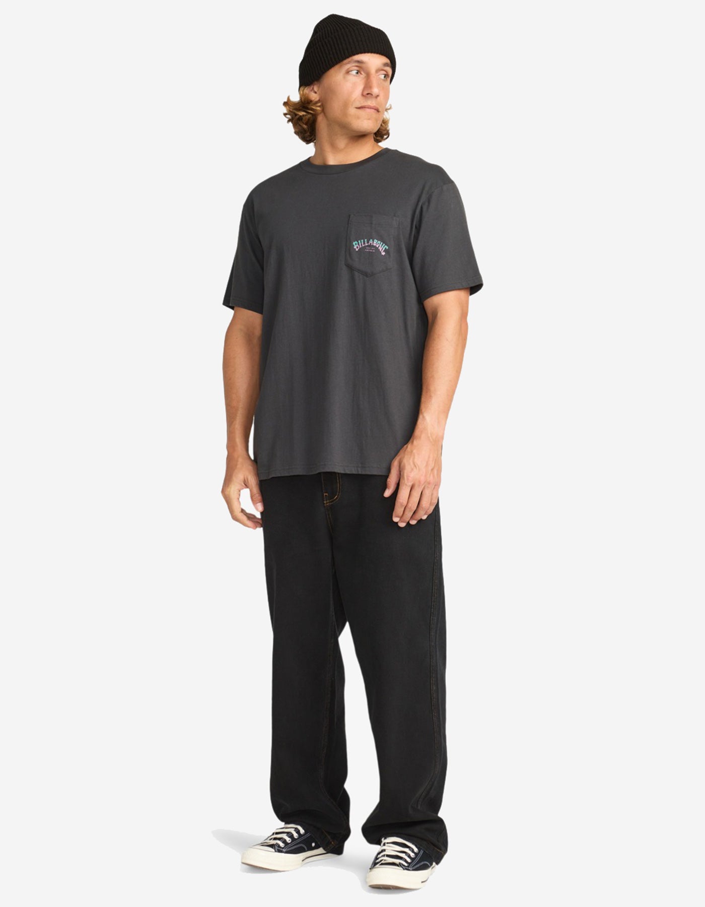 Camiseta BILLABONG STACKED ARCH PKT - Washed Black