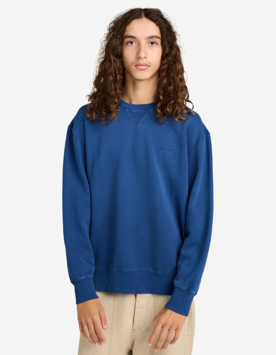 Sudadera Crew ELEMENT LOWCASE PIGMENT - Navy Peony