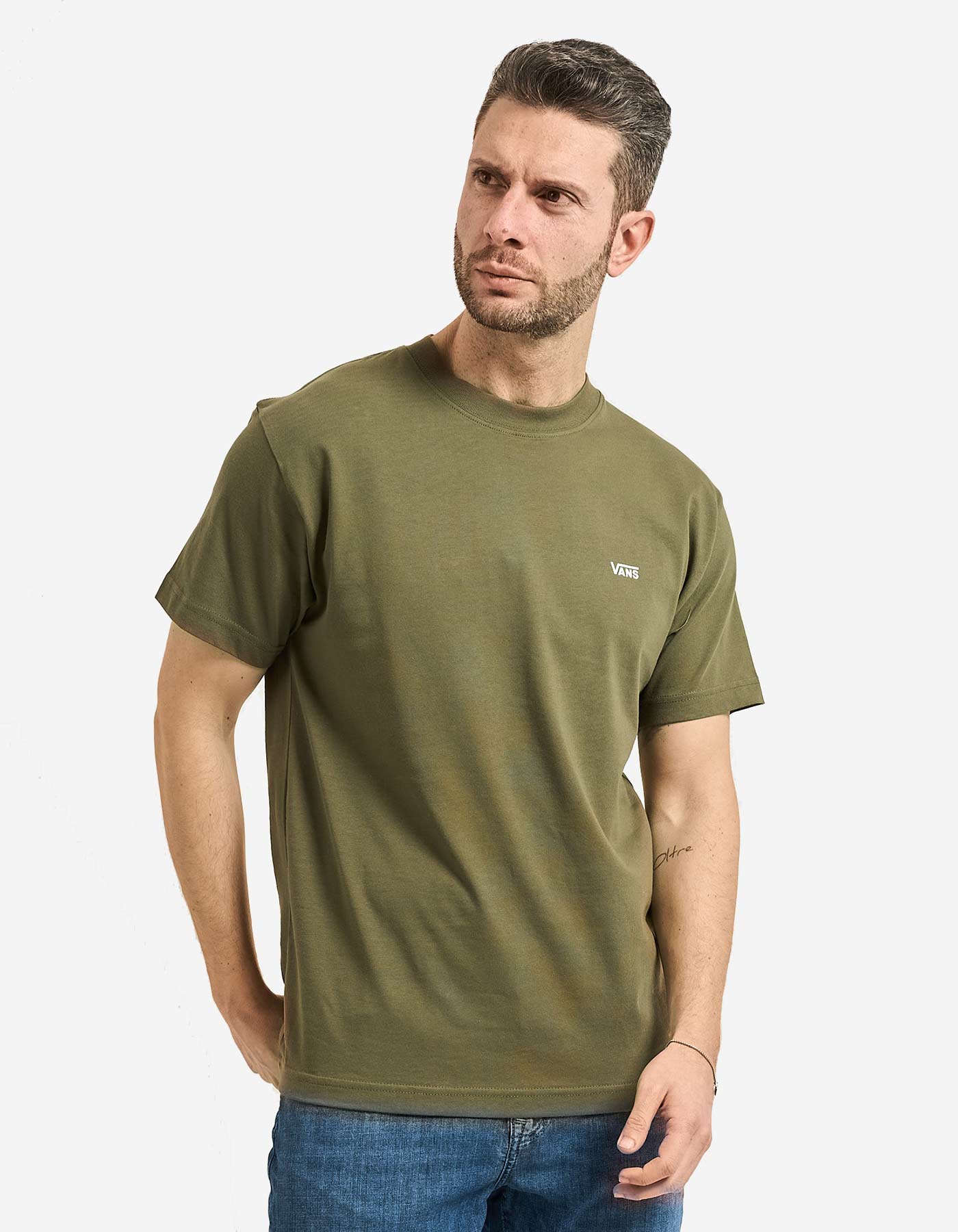 Camiseta VANS LEFT CHEST - Mossy Olive