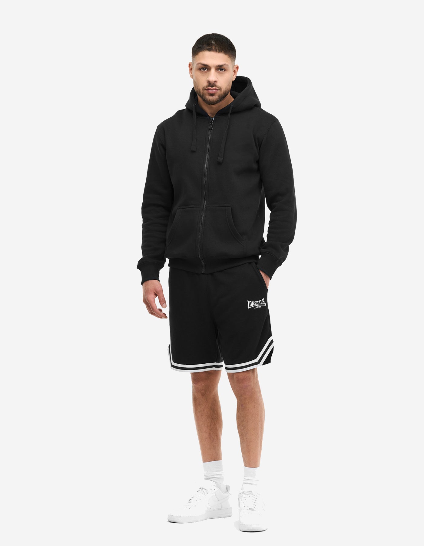 Bermuda LONSDALE GUNNERSIDE - Black/White