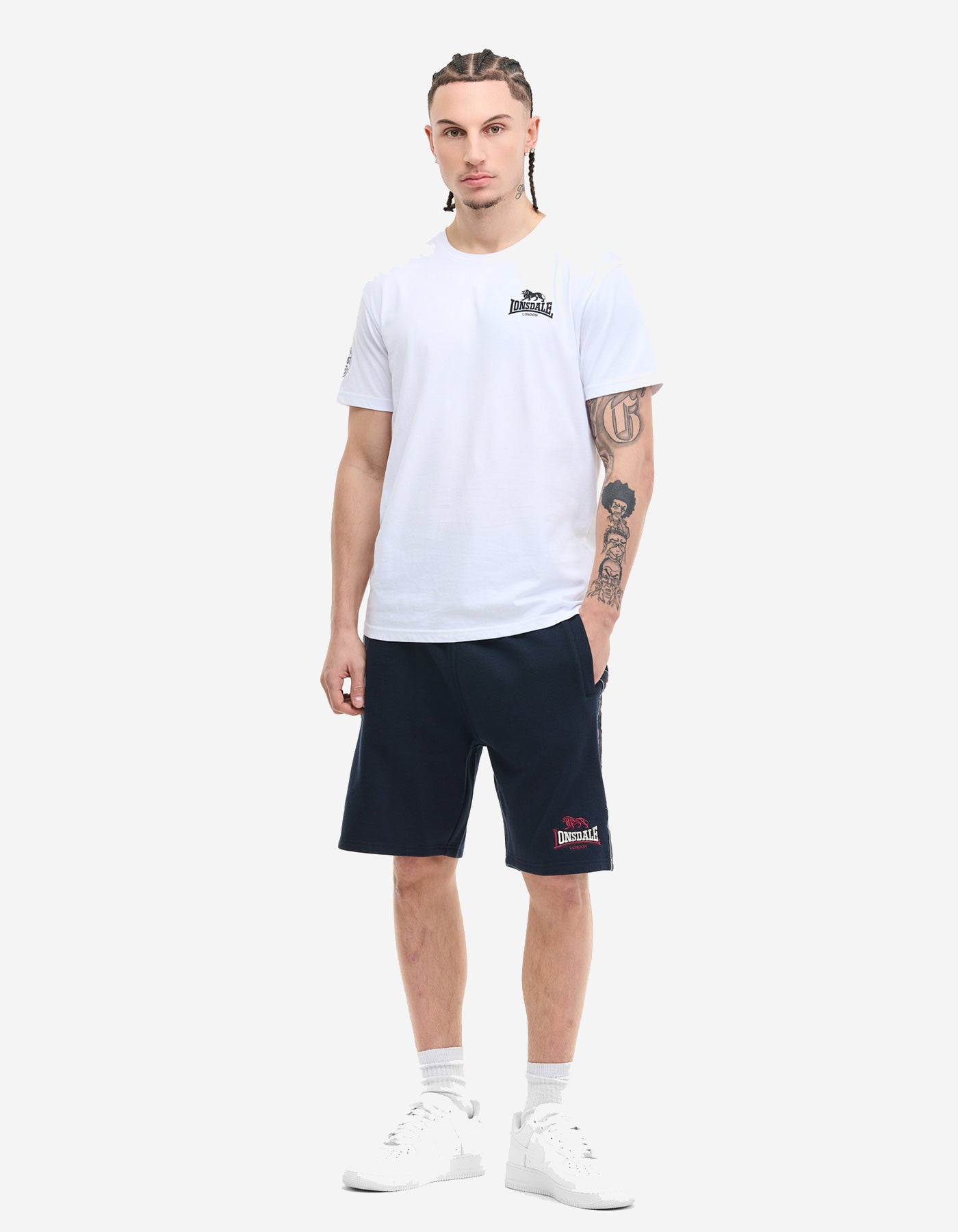 Bermuda LONSDALE SATLEY - Dark Navy/Oxblood/Ecru