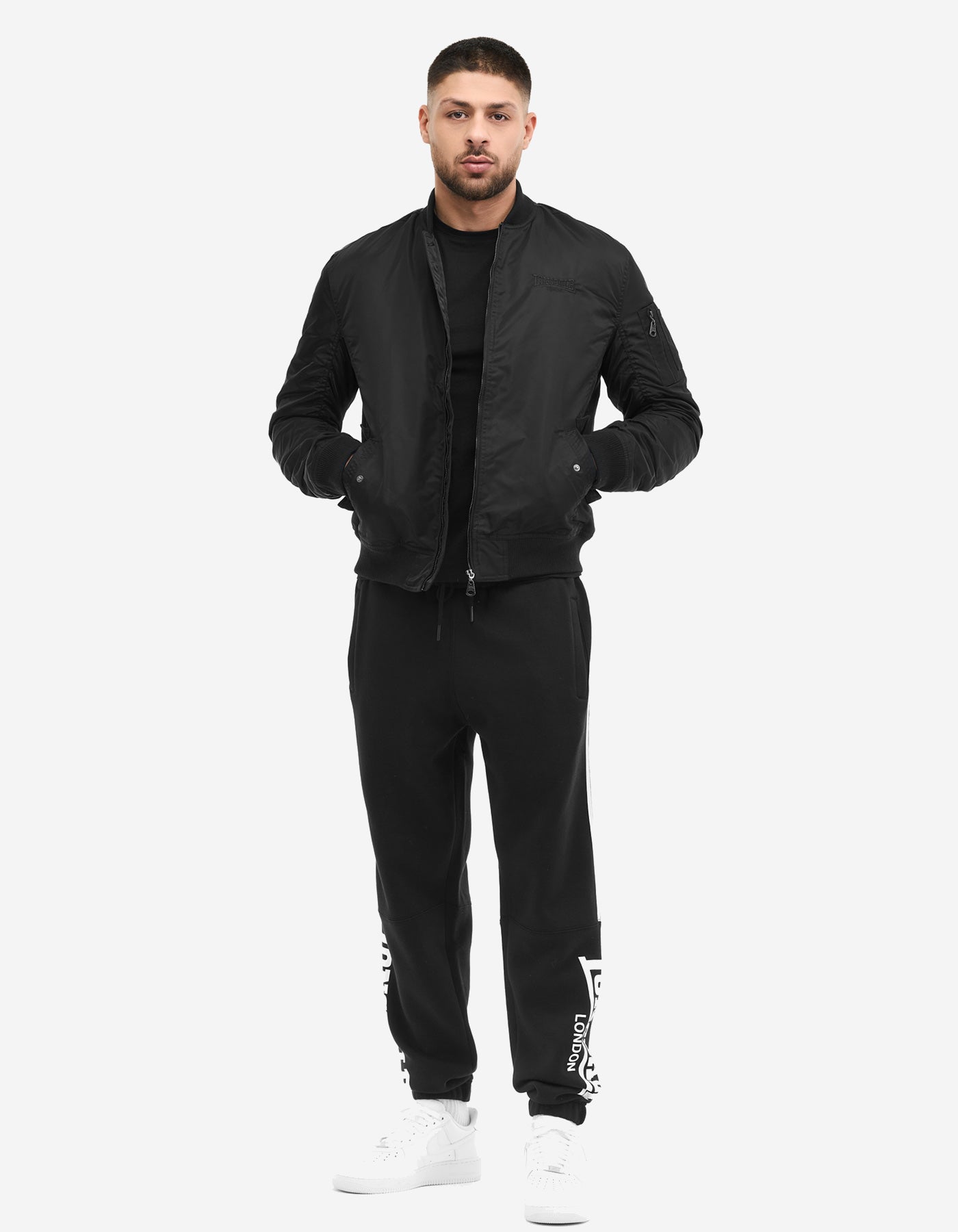 Pantalón Chándal LONSDALE THROPTON - Black/White
