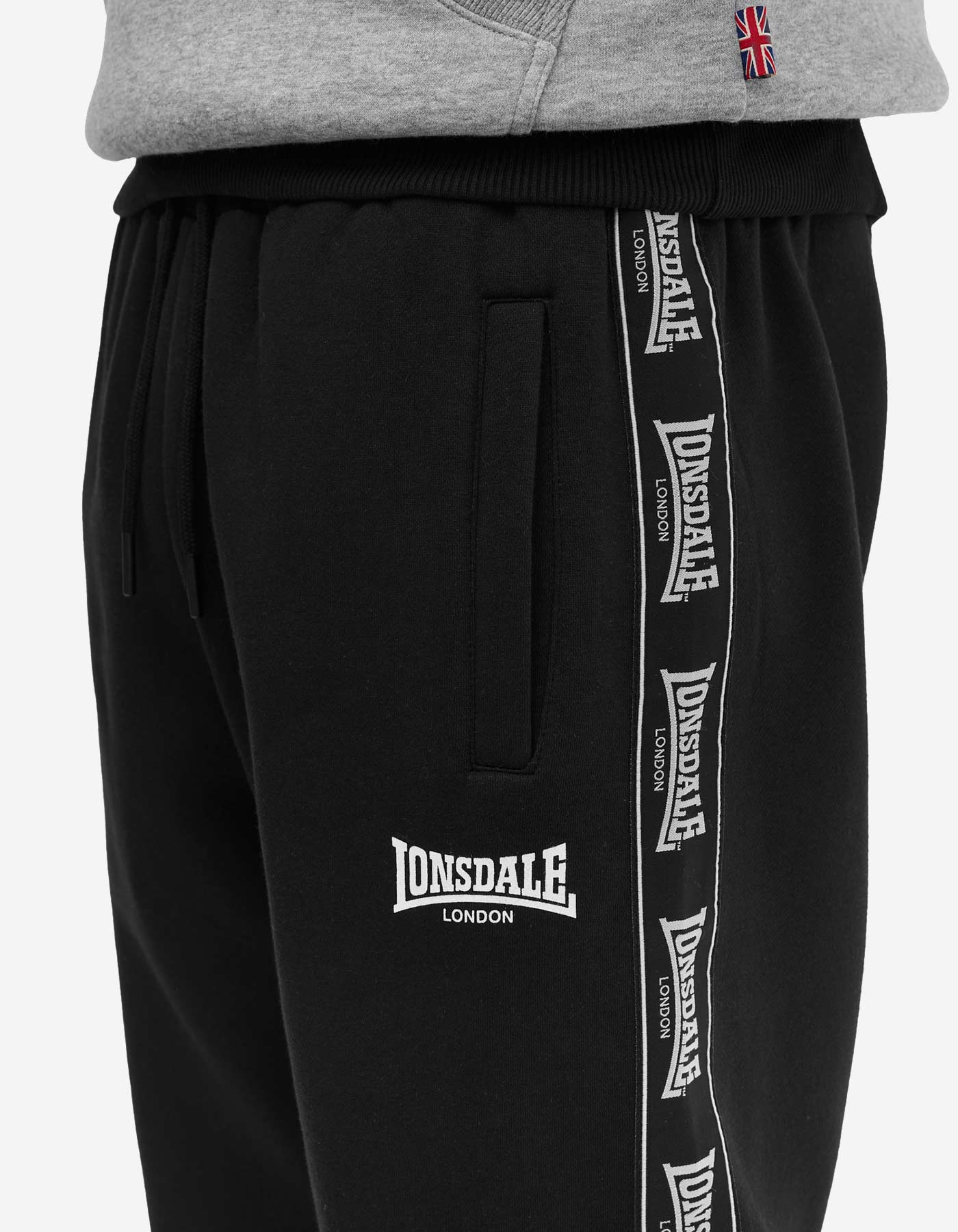 Pantalón Chándal LONSDALE HOLBURN - Black/White