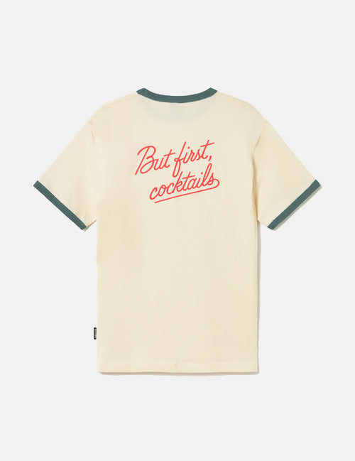 Camiseta KAOTIKO BUT FIRST COCKTAILS - Ivory