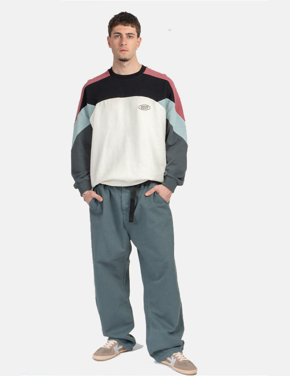 Sudadera Crew KAOTIKO DRU - Ivory/Black/Jade/Cloud