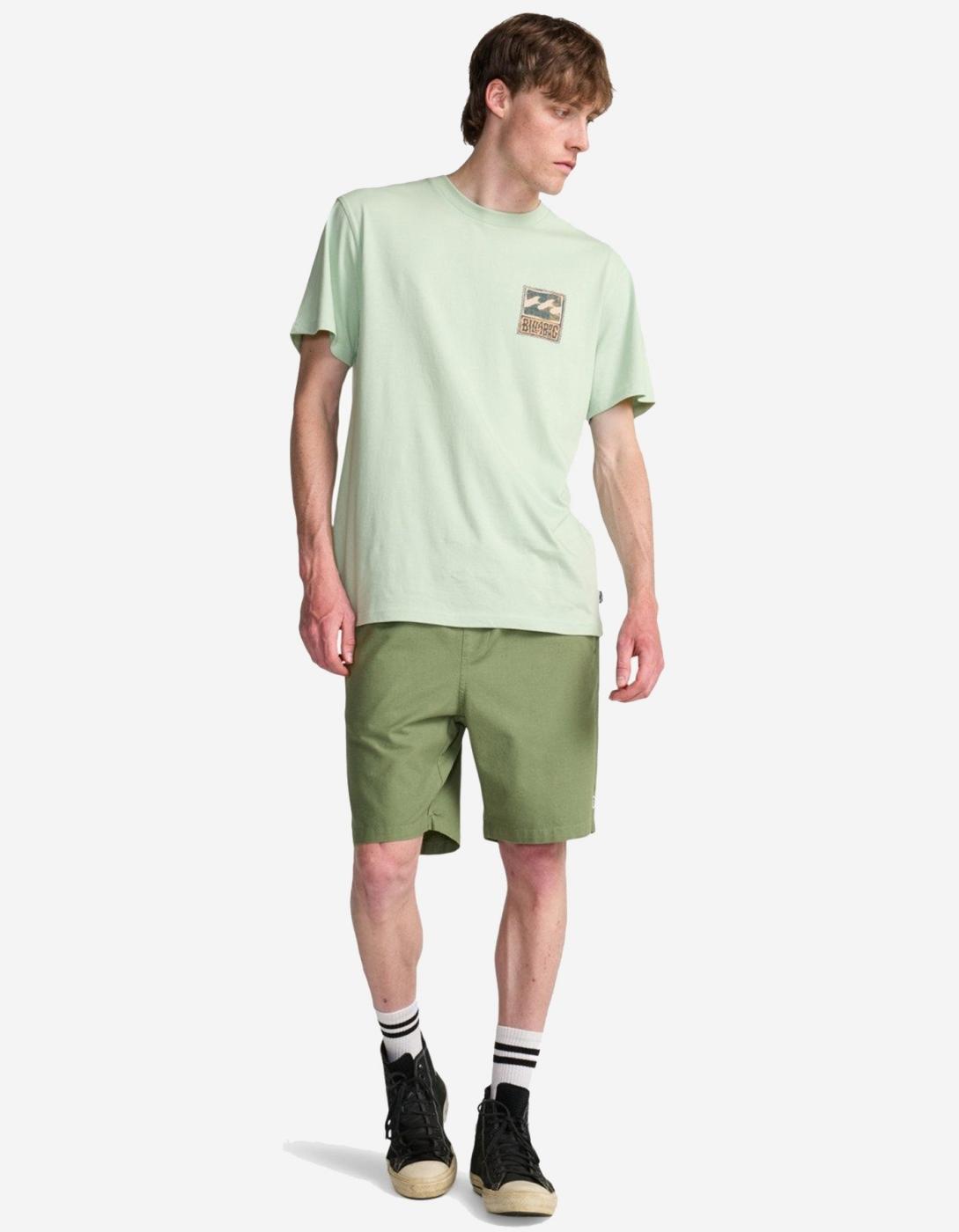 Bermuda BILLABONG LARRY LINEN - Sea Spray