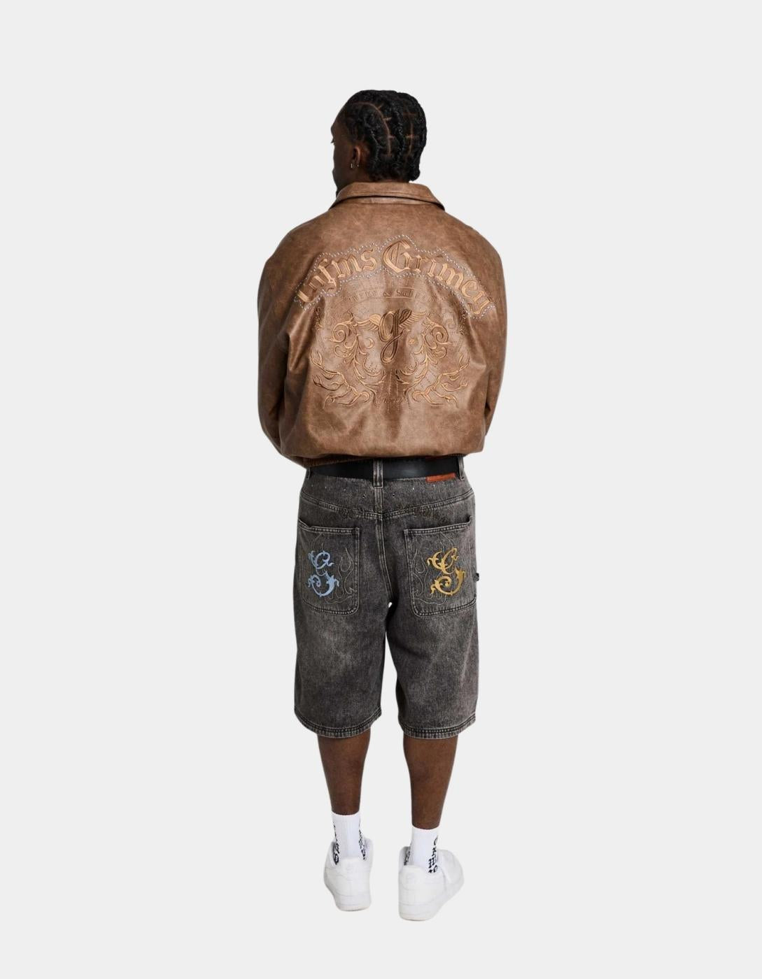 Bermuda GRIMEY CHIEF WATCHER BAGGY - Washed Black