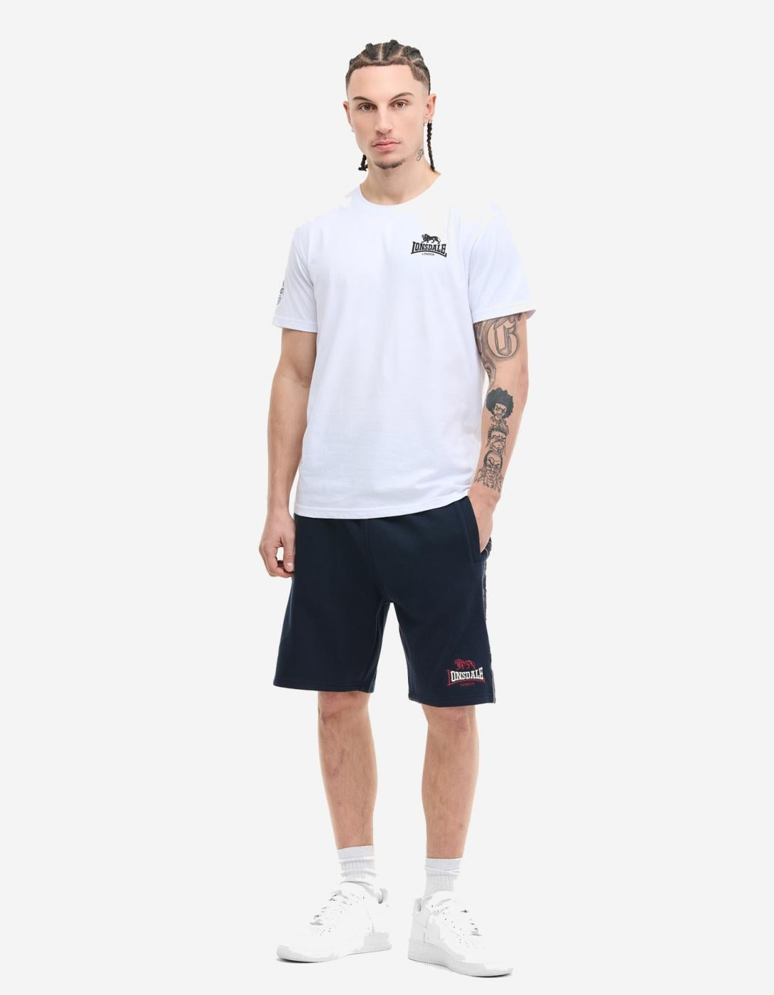 Bermuda LONSDALE SATLEY - Dark Navy/Oxblood/Ecru