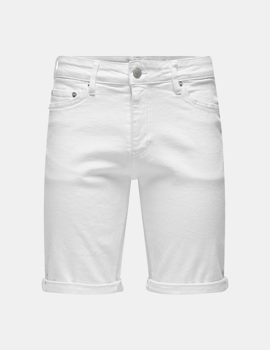 Bermuda ONLY&SONS PLY AZG 9297 - White