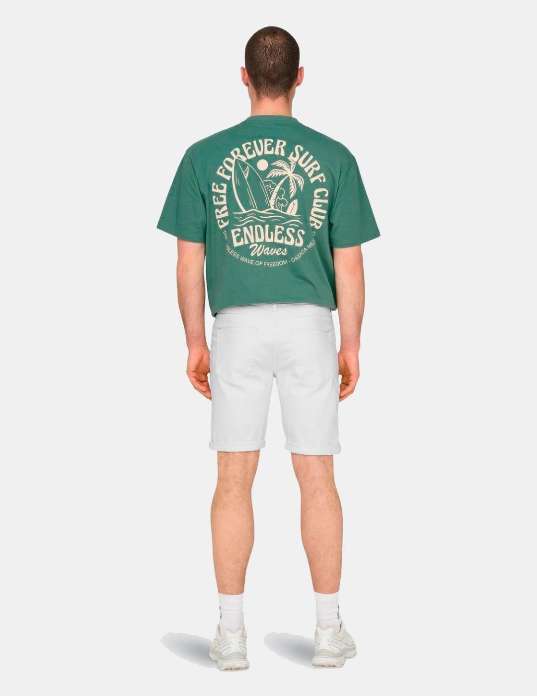 Bermuda ONLY&SONS PLY AZG 9297 - White