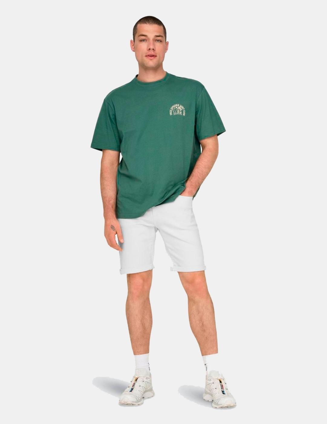 Bermuda ONLY&SONS PLY AZG 9297 - White