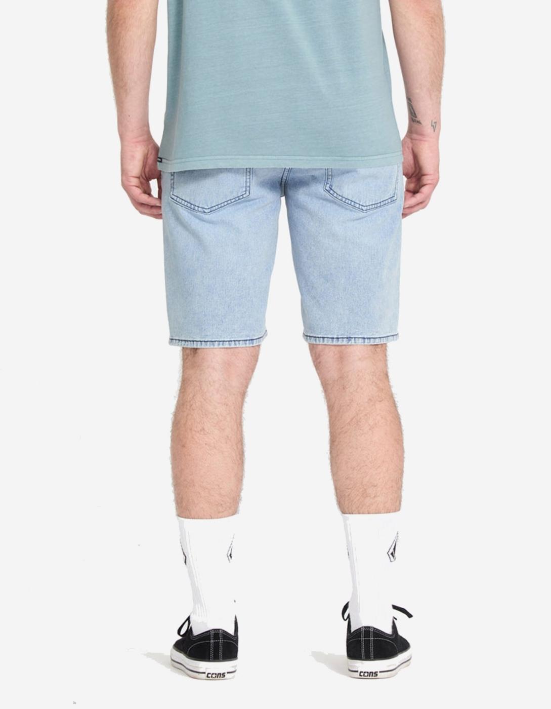 Bermuda SOLVER DENIM - Worn Light Blue
