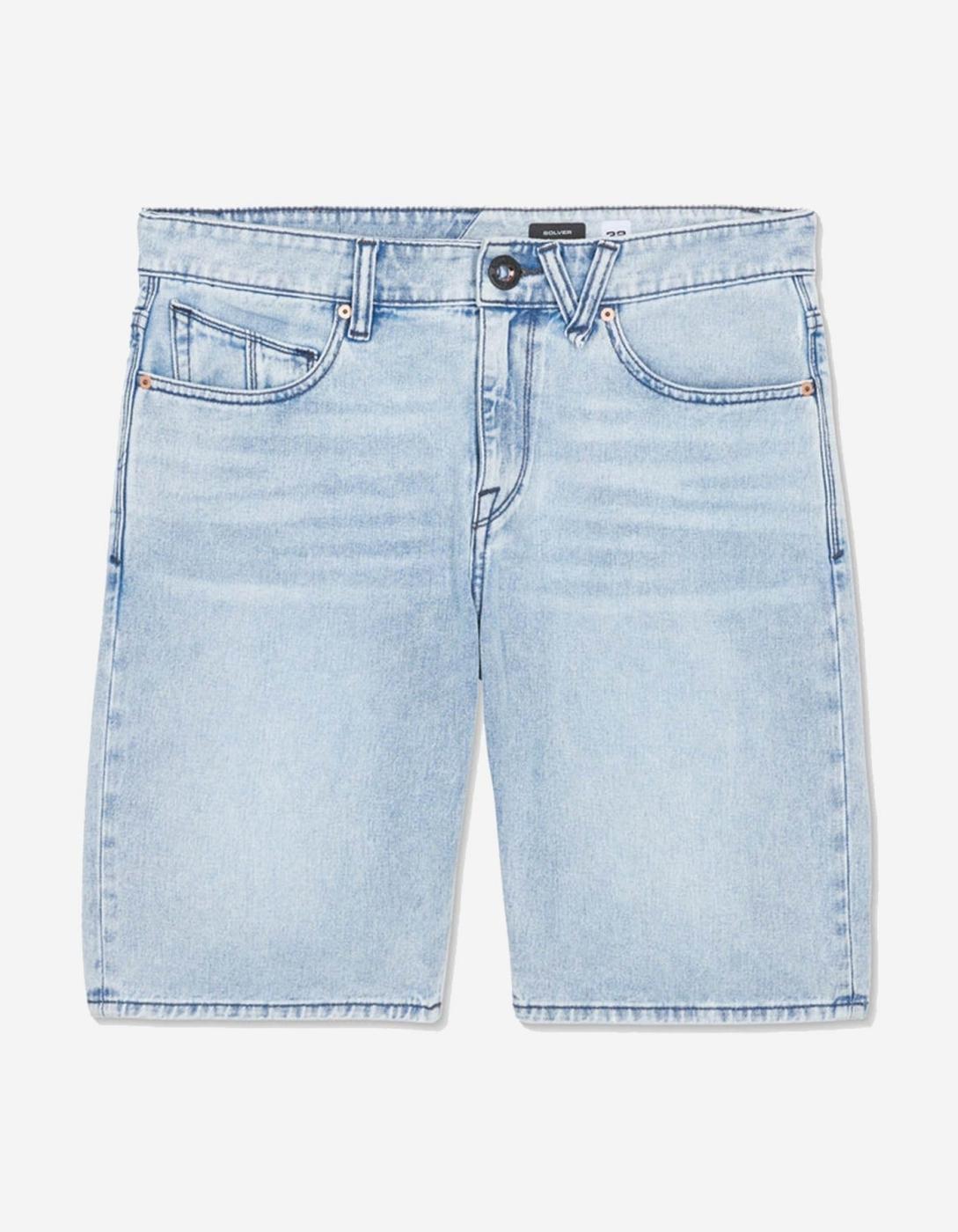 Bermuda SOLVER DENIM - Worn Light Blue