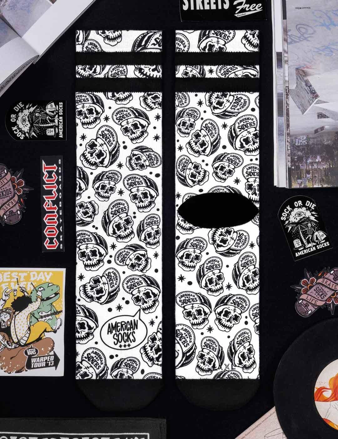 Calcetines AMERICAN SOCKS MID HIGH - Skater Skull 22