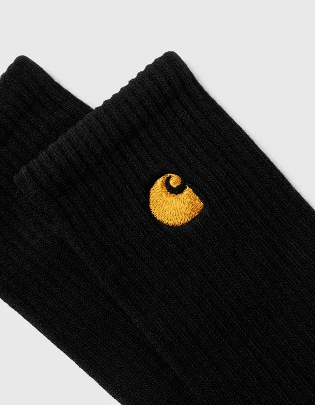 Calcetines CARHARTT WIP CHASE - Black / Gold