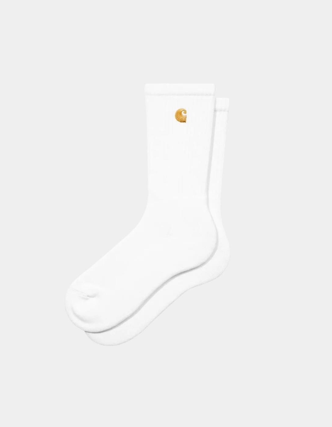 Calcetines CARHARTT WIP CHASE - White / Gold