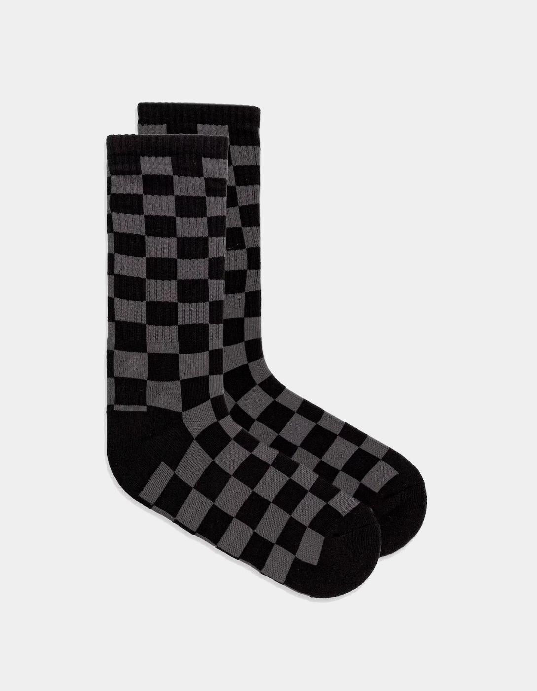 Calcetines CHECKERBOARD CREW - Black/Charcoal