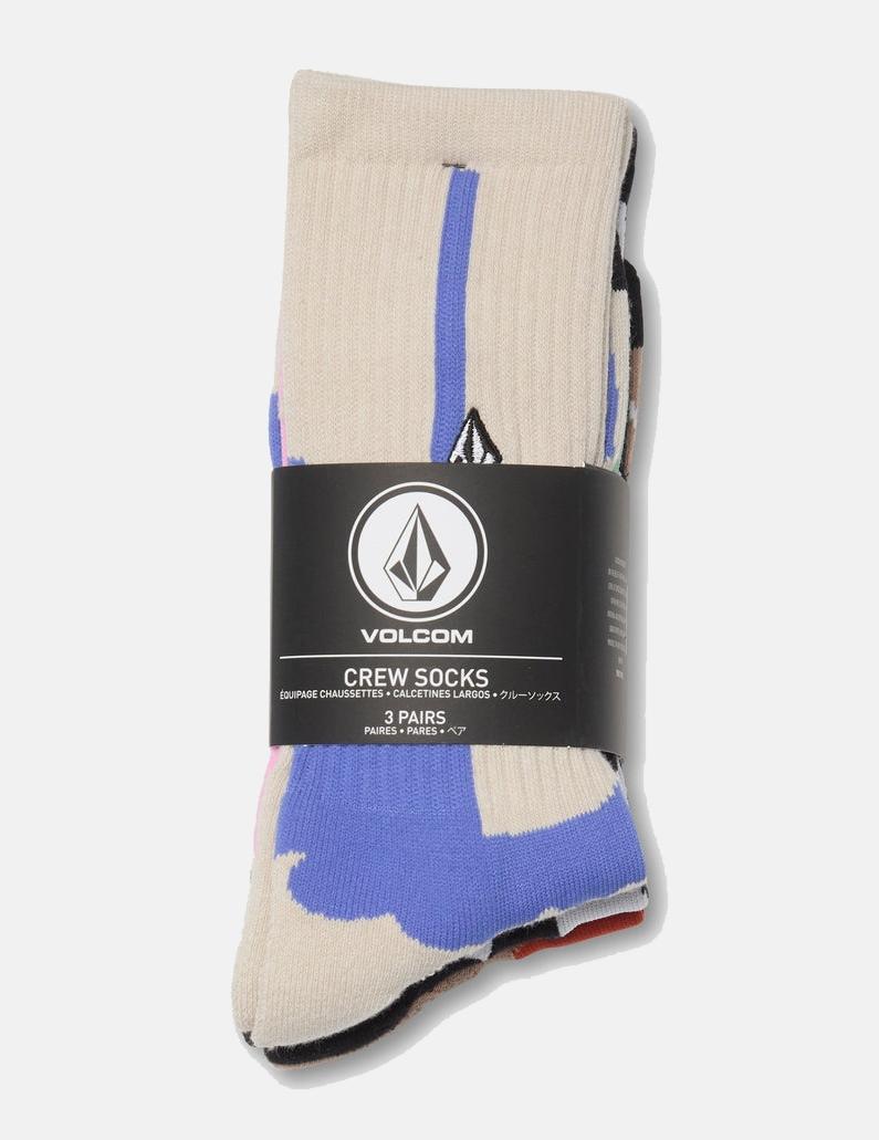 Calcetines VOLCOM PRINT MIXER (Pack de 3) - Multi