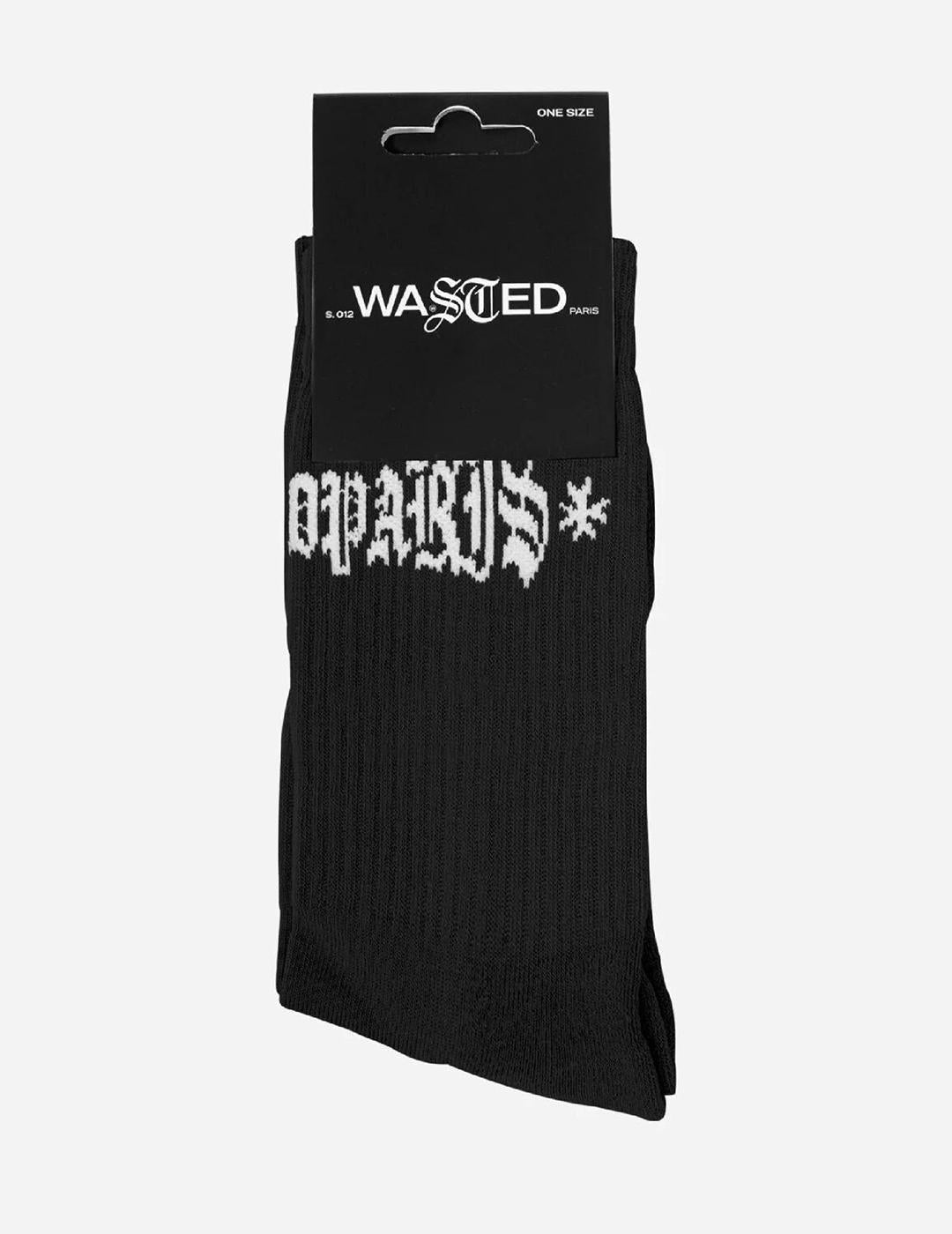Calcetines WASTED PARIS SICK - Negro