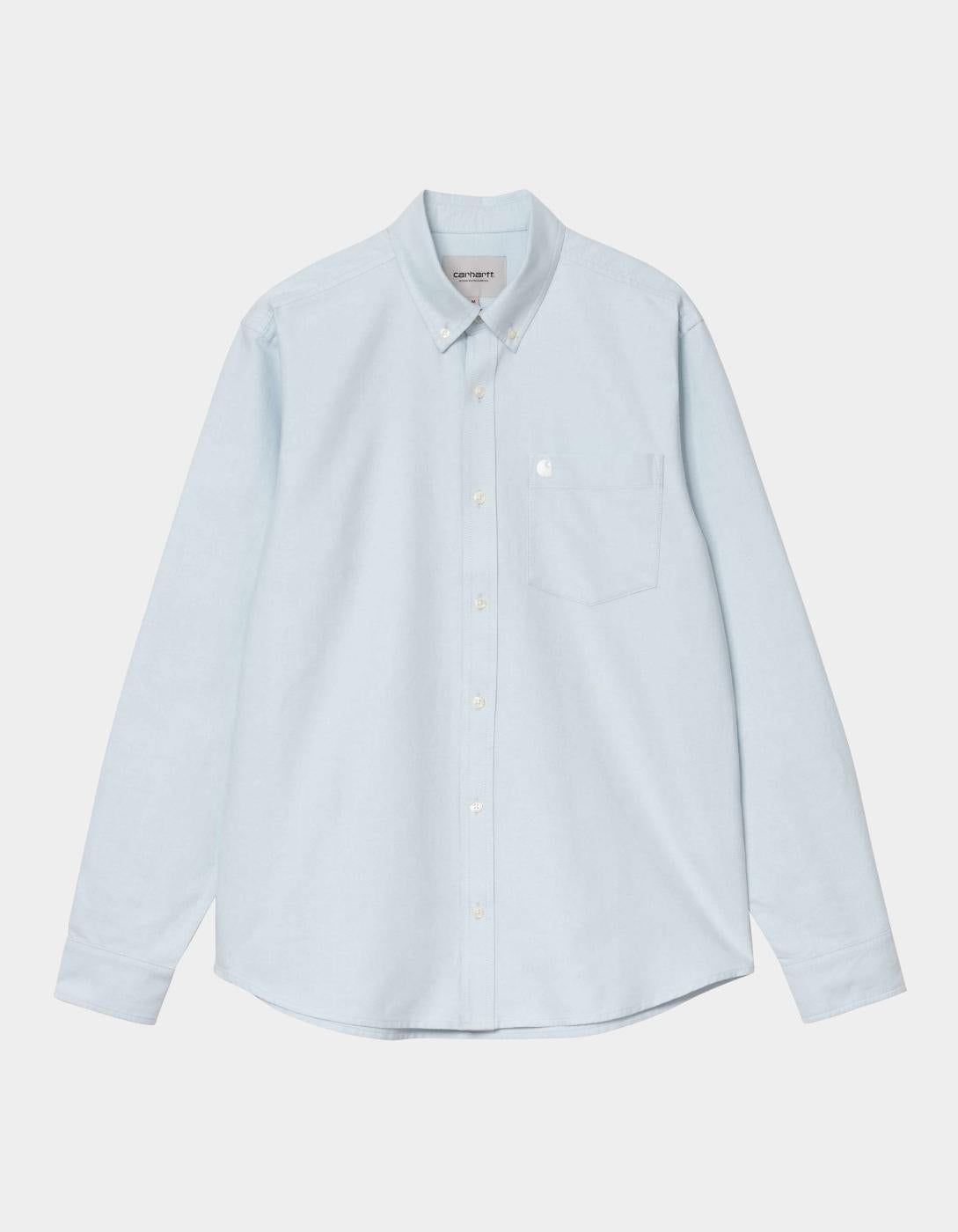 Camisa CARHARTT WIP C-LOGO - Blue Fog / White