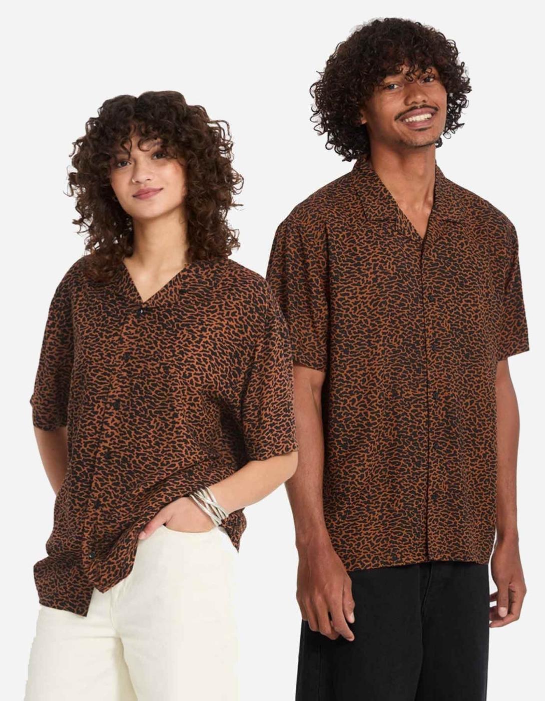 Camisa VOLCOM UTOPIAS PRINT - Brown Horn