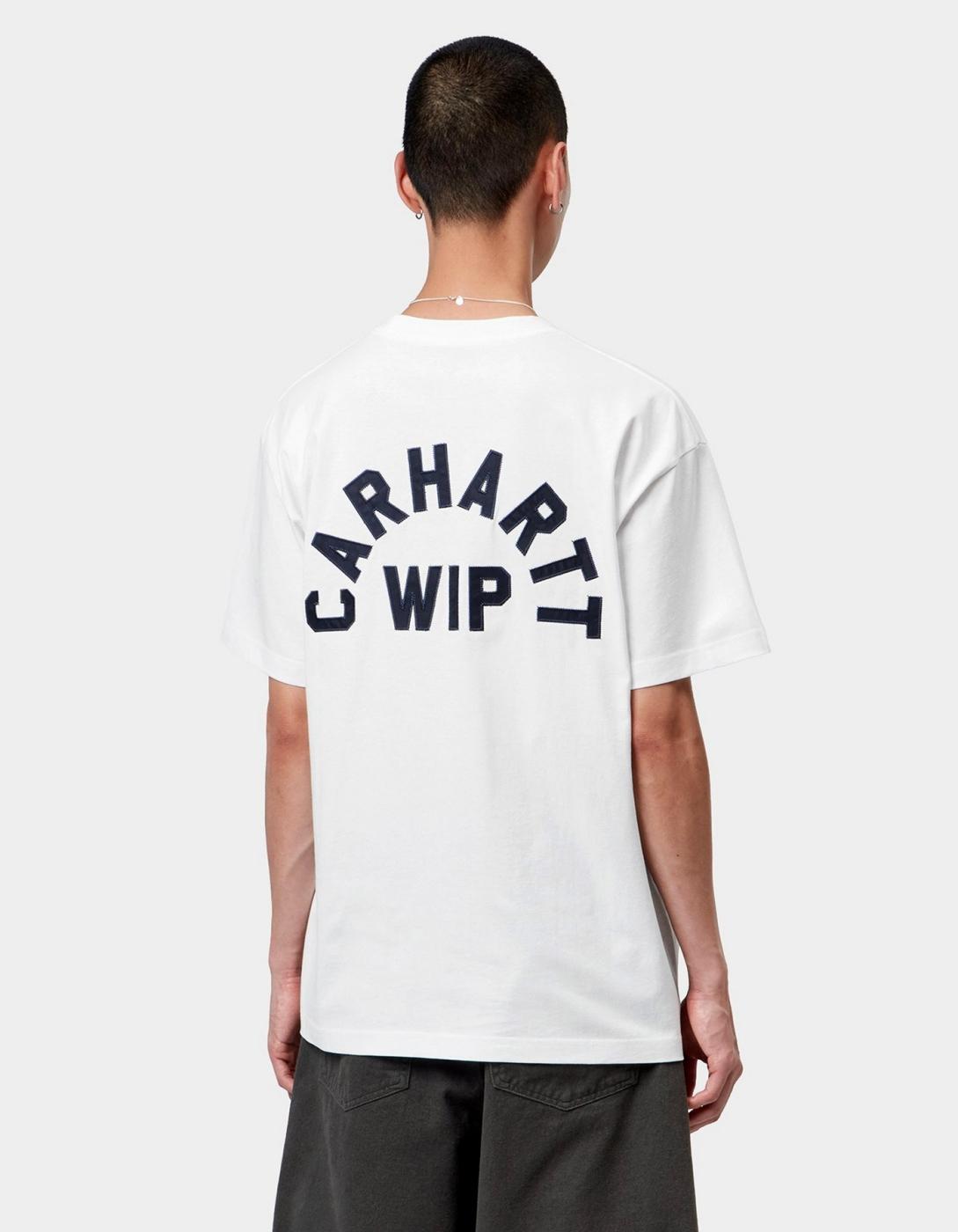 Camiseta ARCH SCRIPT - White / Dark Navy