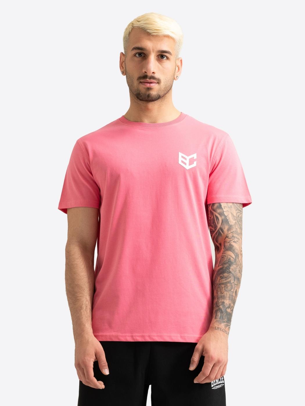 Camiseta BENLEE CUTCHOGUE - Pink/White