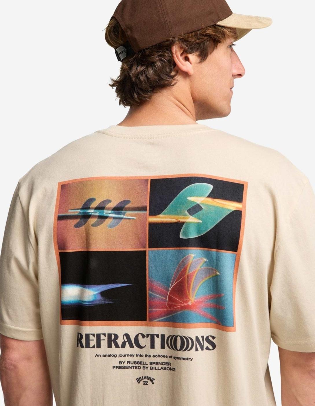 Camiseta billabong REFRACTIONS - Oyster Gray