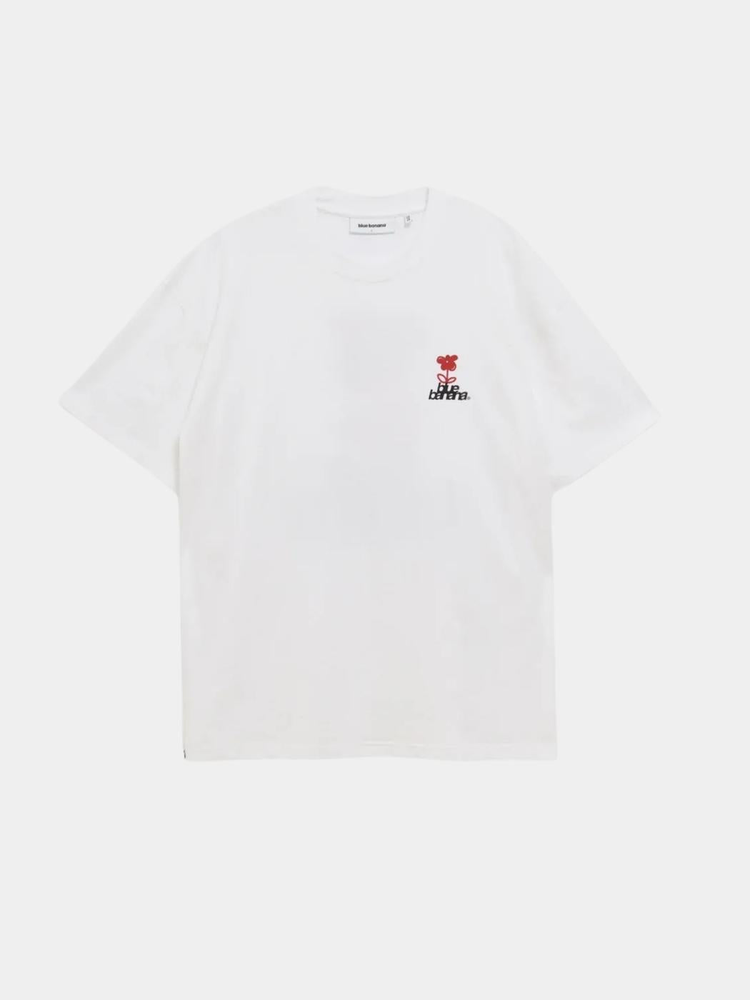 Camiseta BLUE BANANA FLOWER - White