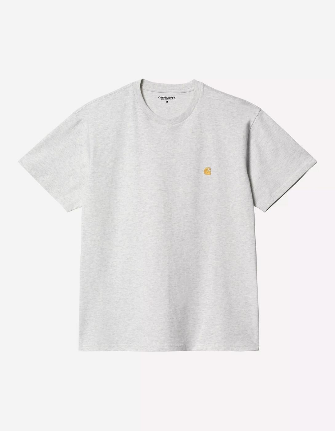 Camiseta CARHARTT WIP CHASE - Ash Heather / Gold