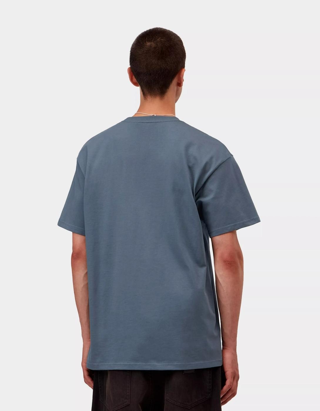 Camiseta CARHARTT WIP CHASE - Icesheet / Gold