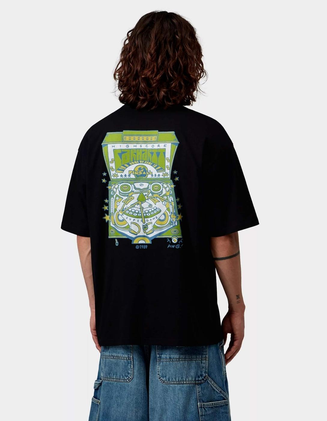 Camiseta CARHARTT WIP PINBALL - Black