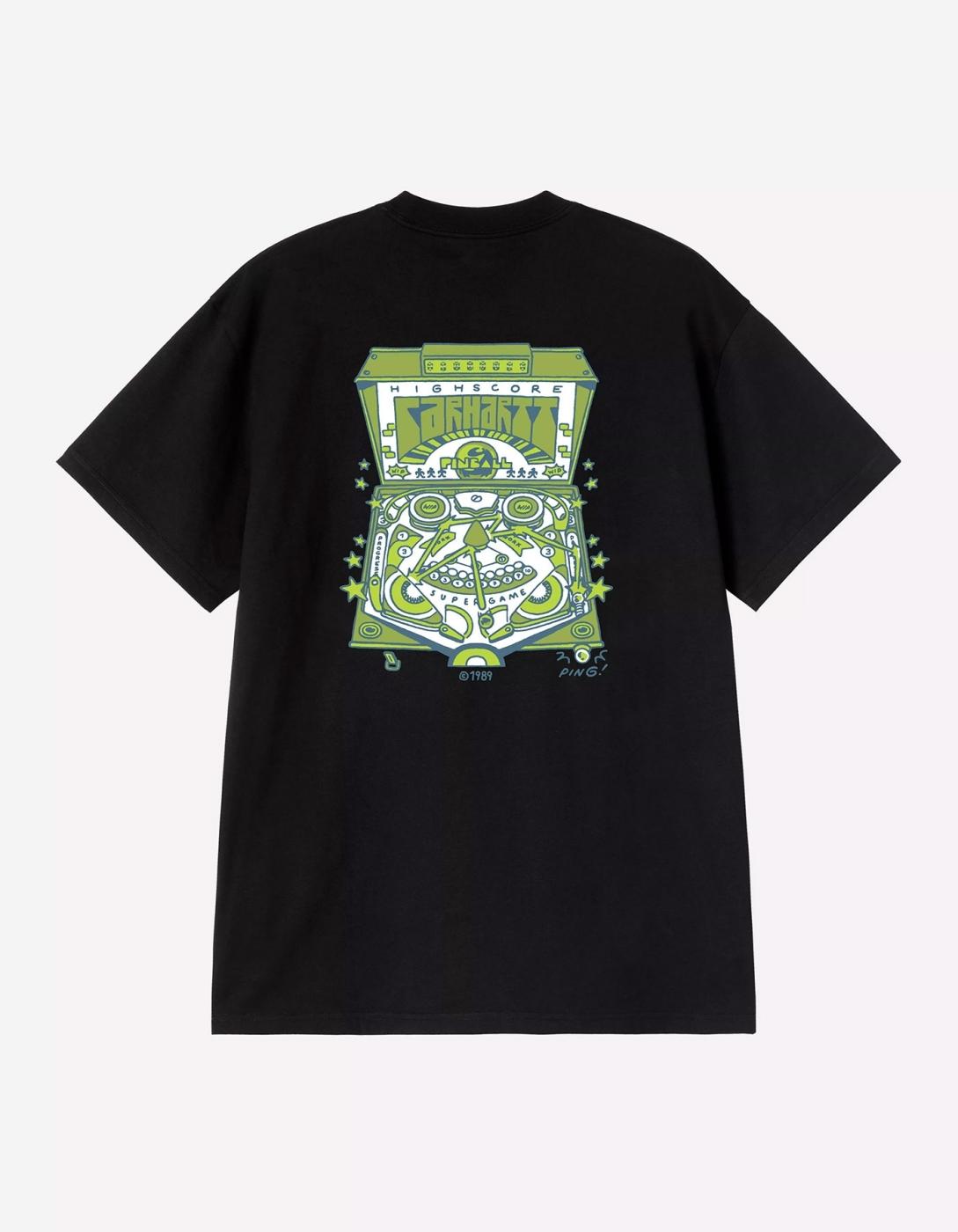 Camiseta CARHARTT WIP PINBALL - Black