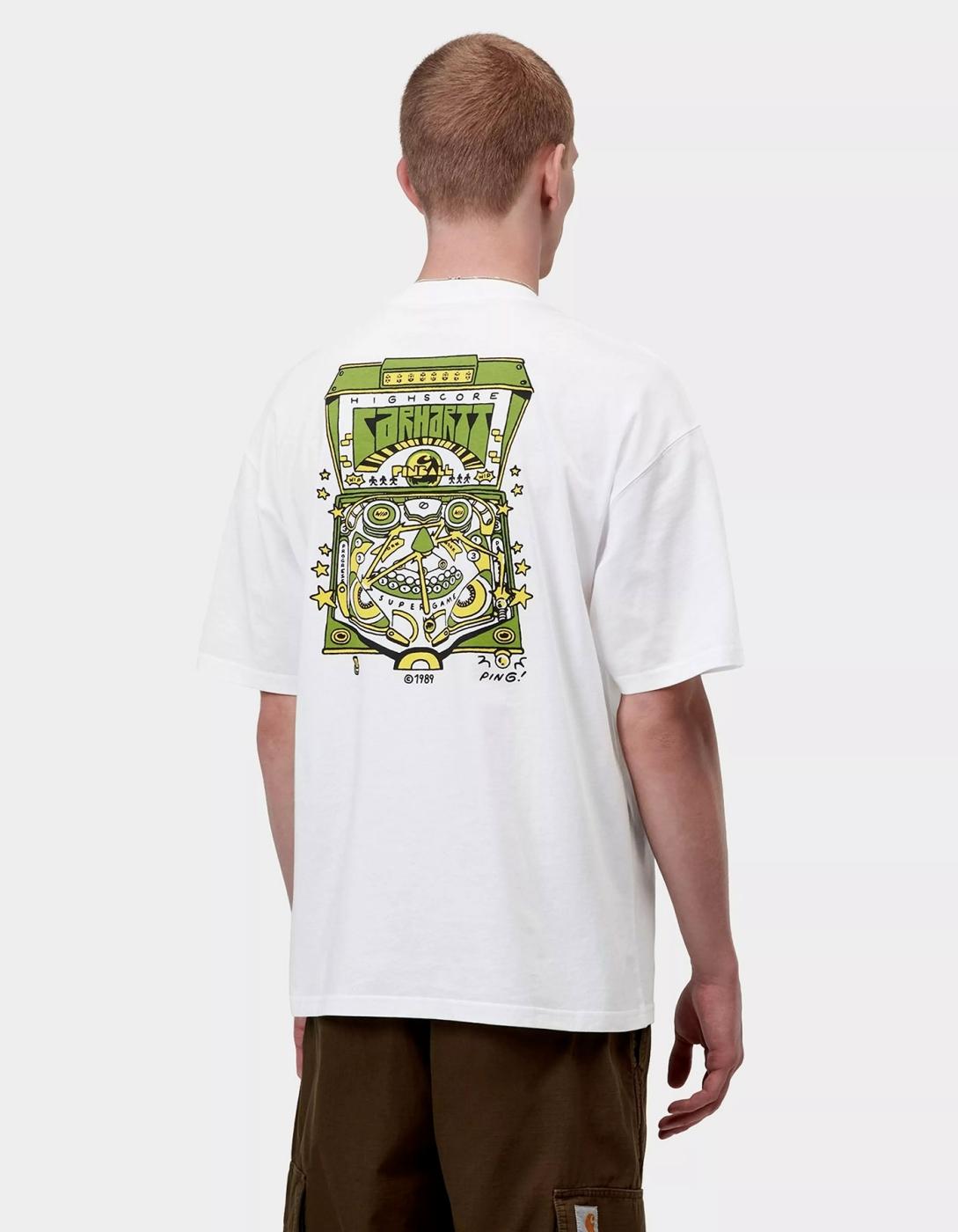 Camiseta CARHARTT WIP PINBALL - White
