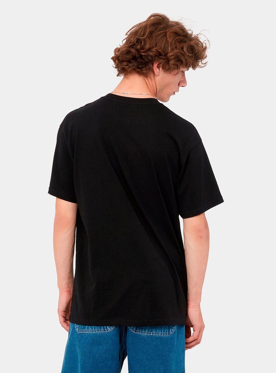 Camiseta CARHARTT WIP SCRIPT EMBROIDERY - Black / White