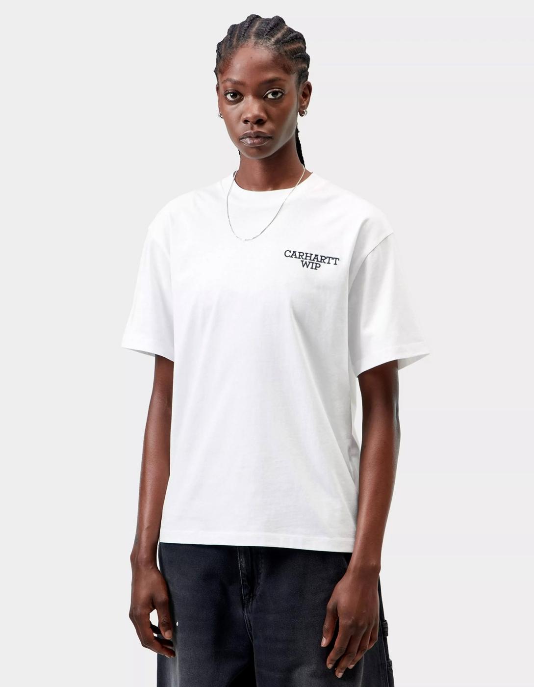 Camiseta CARHARTT WIP W' HUGGING CATS - White